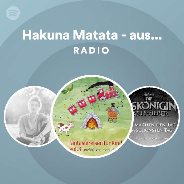 Hakuna Matata Aus Der K Nig Der L Wen Deutscher Original Film