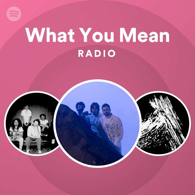 What You Mean Radio playlist by Spotify Spotify