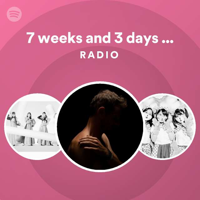 7 weeks and 3 days sped up spotify