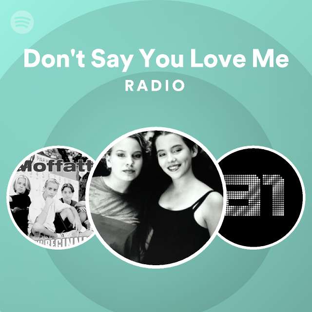 Dont Say You Love Me Radio Spotify Playlist 