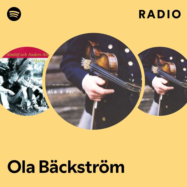 Ola Bäckström Radio