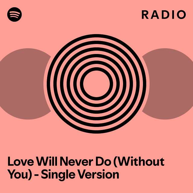 Love will never do without you single version radio playlist by