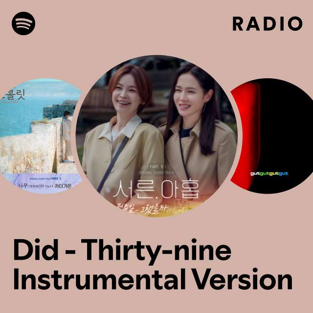 Did - Thirty-nine Instrumental Version Radio